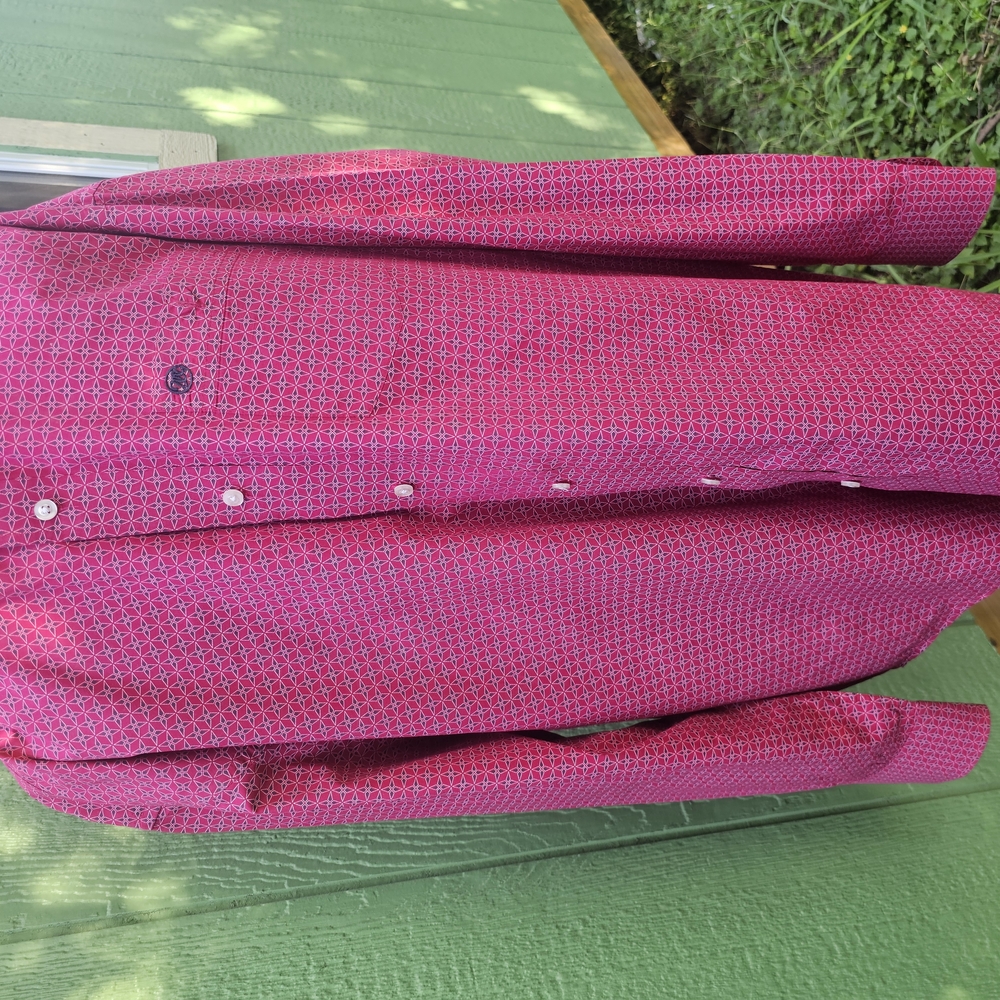 Men's Pink Patterned Shirt